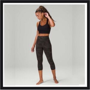 lululemon align high rise crop ColourHeritage 365 Camo Deep Coal Multi 21